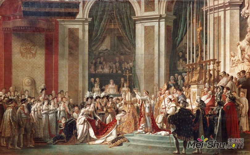 1804年12月,拿破仑在巴黎圣母院举行了隆重的加冕仪式,成为了法兰西