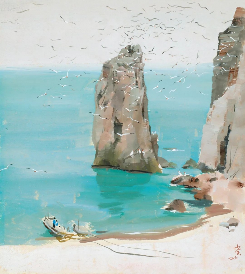 吴冠中的水彩画,画的真好!