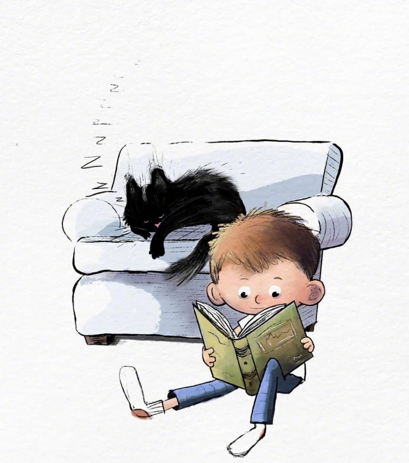 插画师dan tavis 笔下的可爱猫咪  (9).jpg